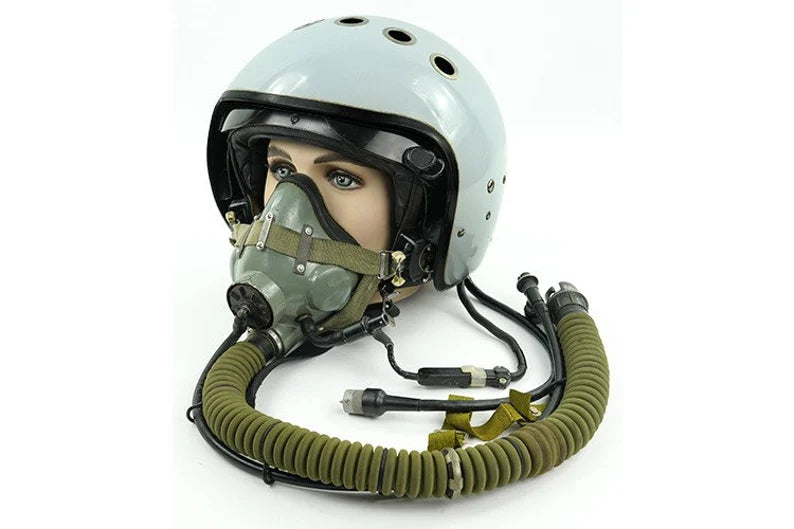 Original Russian and Ukrainian pilot helmet ZSH-7A with oxygen mask KM-34, MiG-31, MiG-35, Su-27.