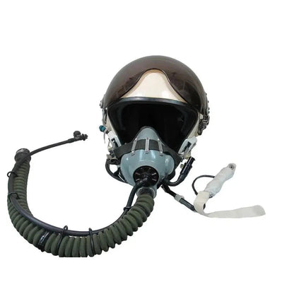 Original Russian and Ukrainian pilot helmet ZSH-5 with oxygen mask KM-34, MiG-31, MiG-29, Su-27.