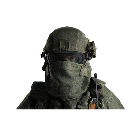 Russian/Soviet army Ratnik anti-fragmentation bomb mask 6b49, Permyachk set, VKPO EMR camo. With Kevlar.