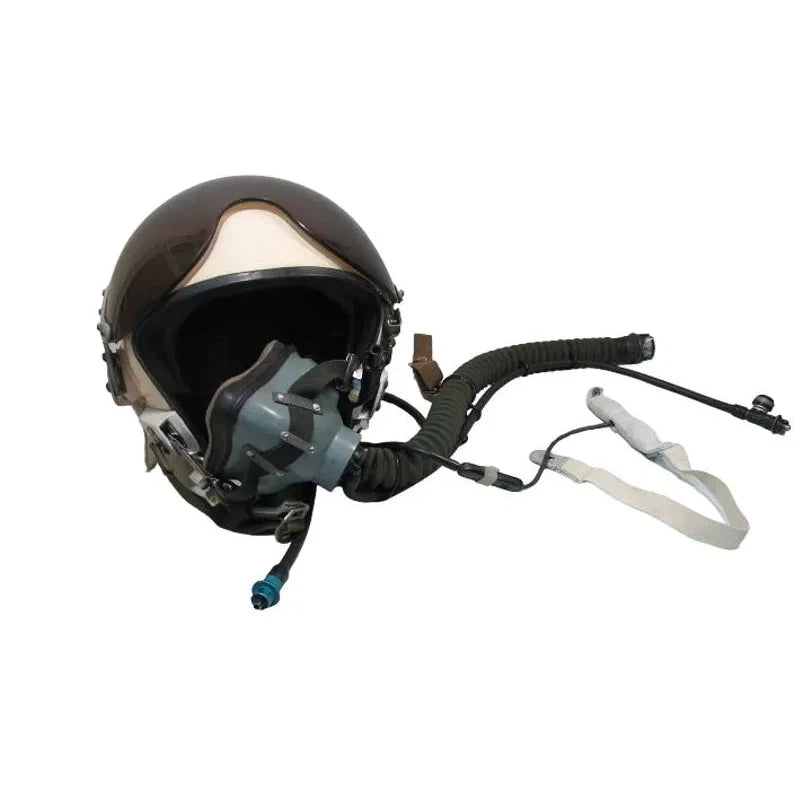 Original Russian and Ukrainian pilot helmet ZSH-5 with oxygen mask KM-34, MiG-31, MiG-29, Su-27.