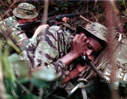 Tiger stripe camouflage suit Repro, US Special Forces during the Vietnam War.