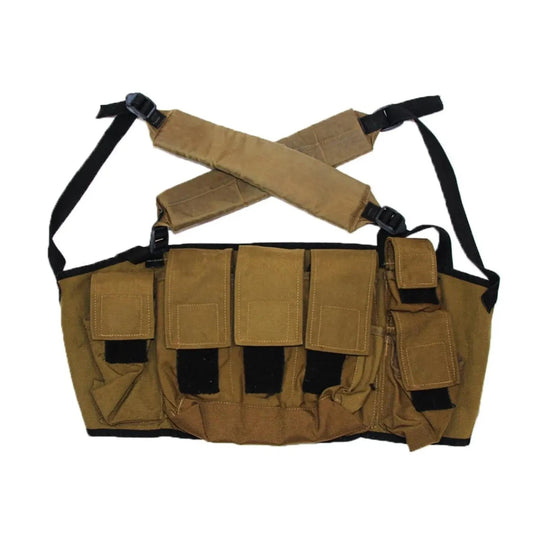 Rare Genuine SF SADF South African Army M83 Nutria Brown Chest Rig Webbing.