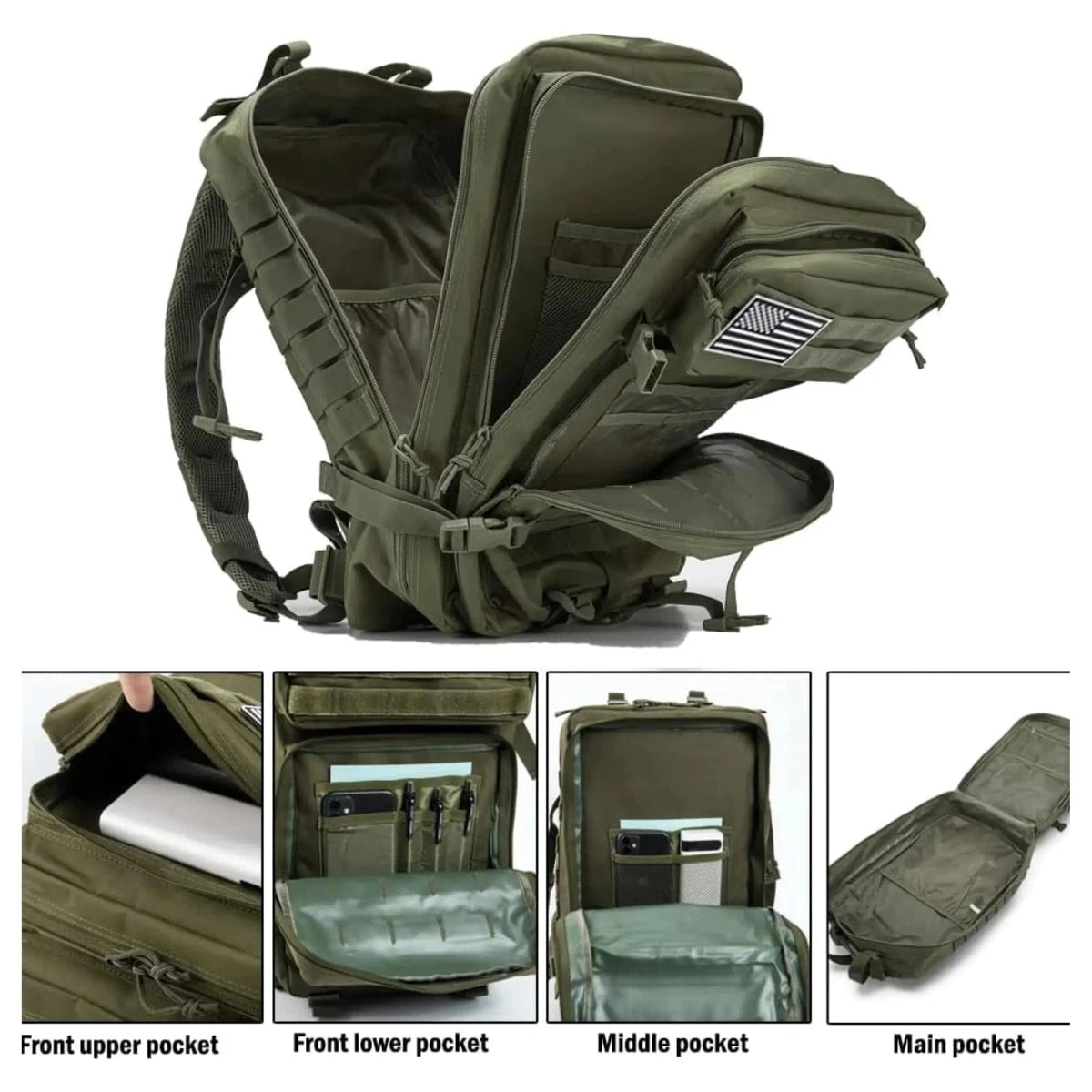 Large Military Tactical Backpack