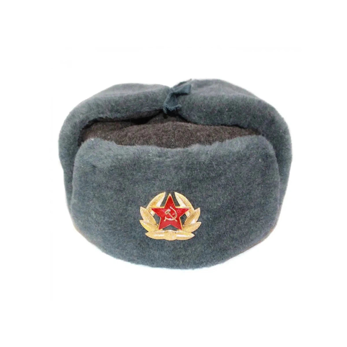 Original Soviet army winter hat M69 with earflaps "Ushanka", with a red star, Russian, RKKA